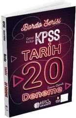 Mehmet Eğit KPSS Tarih Tamamı Çözümlü 20 Bordo Deneme Sınavı