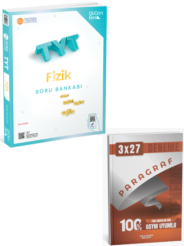ÜçDörtBeş 2027 TYT Fizik Soru Bankası+ Anla Kazan Paragraf