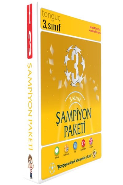 Tonguç 3. Sınıf Tüm Dersler Şampiyon Paketi Tonguç Akademi