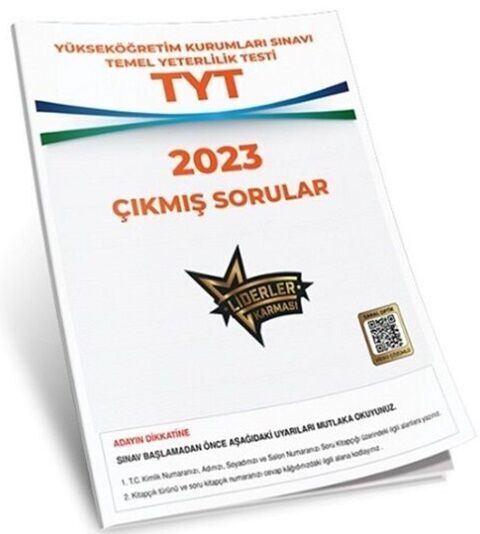 Liderler Karması 2023 TYT Çıkmış Sorular Çözümlü
