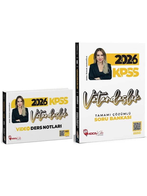 Hoca Kafası 2026 KPSS Vatandaşlık Video Ders Notları + Soru Bankası 2 li Set