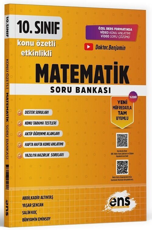 ENS Yayınları 10. Sınıf Matematik Etkinlikli Soru Bankası ENS Yayınları