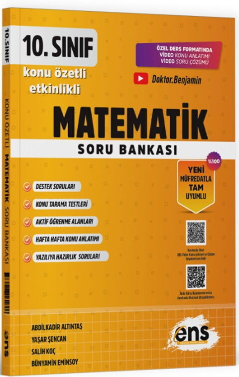 ENS Yayınları 10. Sınıf Matematik Etkinlikli Soru Bankası ENS Yayınları