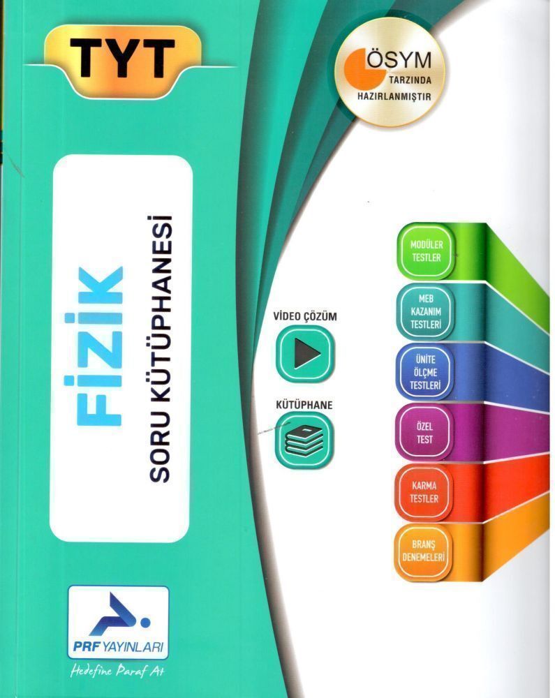 PRF Yayınları TYT Fizik Ösym Tarzında Hazırlanmış Soru Kütüphanesi