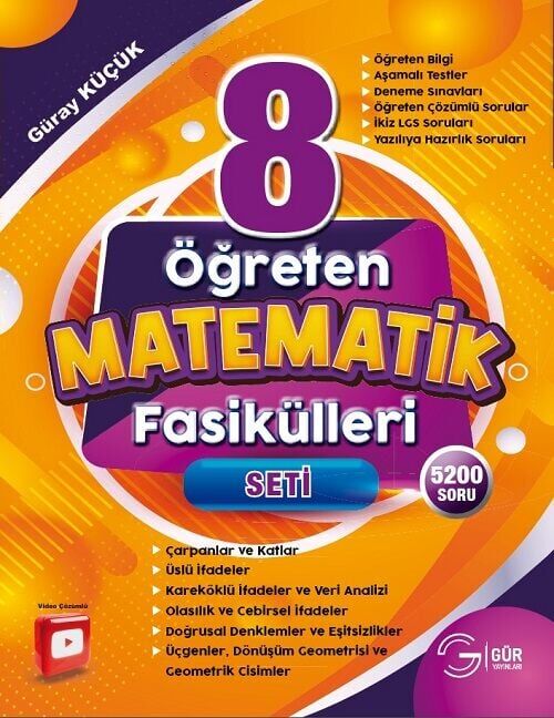 Gür 8. Sınıf Öğreten Matematik Fasikülleri Seti Gür Yayınları