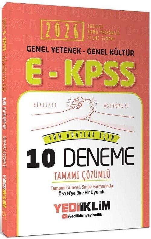 Yediiklim 2026 EKPSS 10 Deneme Çözümlü Yediiklim Yayınları
