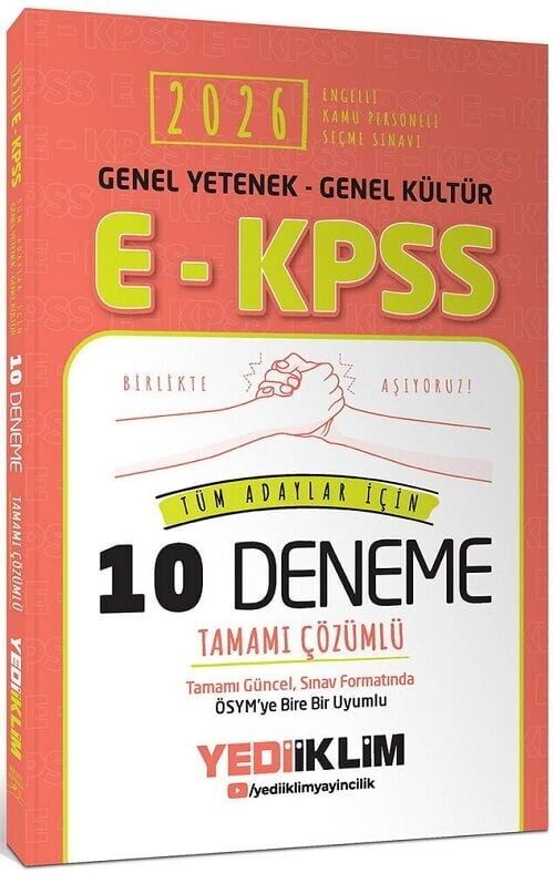 Yediiklim 2026 EKPSS 10 Deneme Çözümlü Yediiklim Yayınları