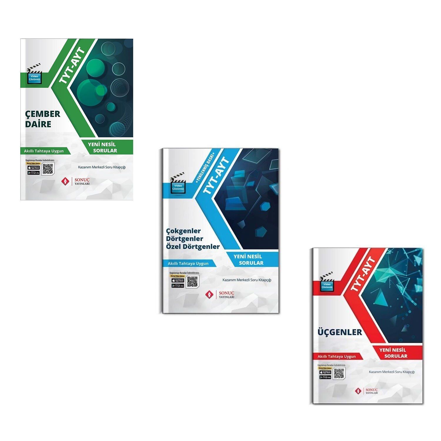 Sonuç Yayınları TYT AYT Geometri Fasikülleri 3 Kitap Set