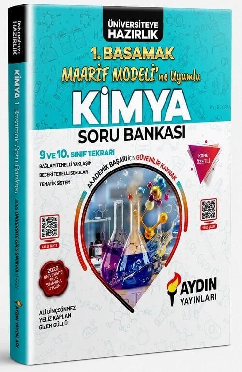 Aydın 9. ve 10. Sınıf Kimya Konu Özetli Soru Bankası 1. Basamak Aydın Yayınları