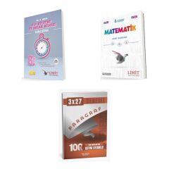 2027 Limit 8. Sınıf Din Kronometre Kültürü ve Ahlak Bilgisi + Matematik Soru + anla kazan paragraf deneme 3'lü Set