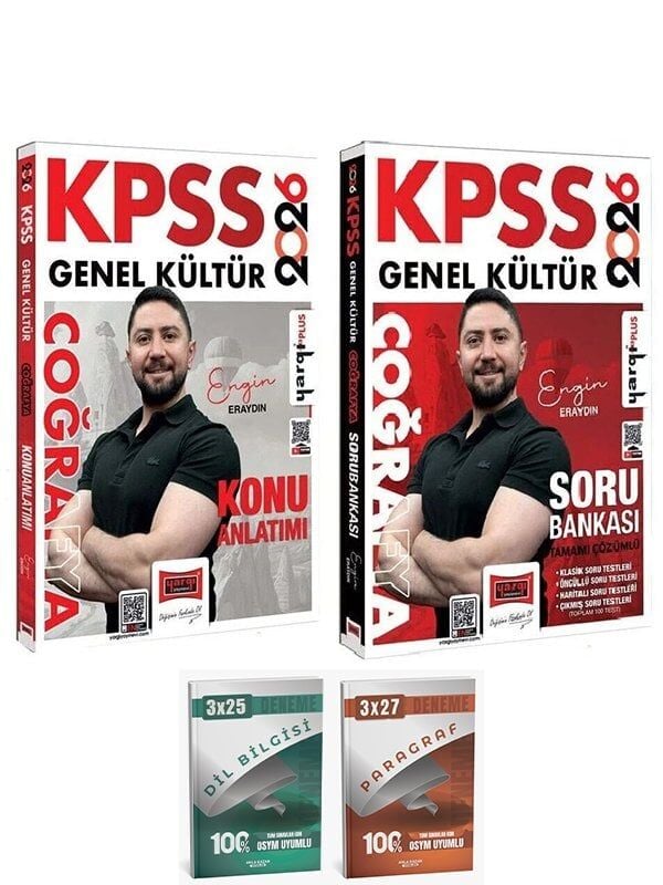 Yargı + Anla Kazan 2026 KPSS Coğrafya Konu Anlatımı + Soru Bankası 2 li Set
