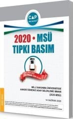 Çap Yayınları Üniversiteye Hazırlık MSÜ 2020 Tıpkı Basım
