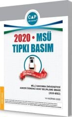 Çap Yayınları Üniversiteye Hazırlık MSÜ 2020 Tıpkı Basım