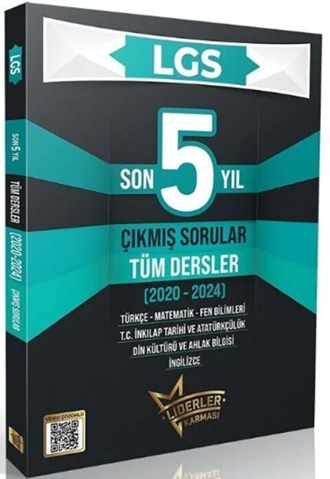 Liderler Karması 8. Sınıf LGS Tüm Dersler Çıkmış Sorular Son 5 Yıl Çözümlü