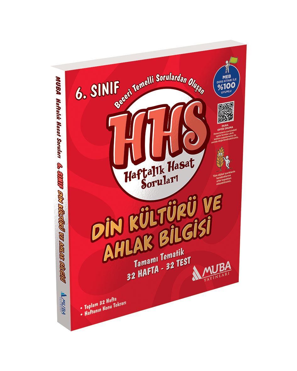 Muba Yayınları 6.Sınıf Din Kültürü Haftalık Hasat Soruları (HHS)