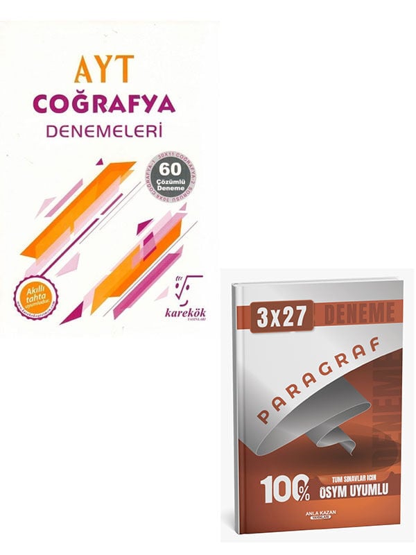 Karekök 2027 AYT Coğrafya 60lı Deneme+Anla Kazan Paragraf