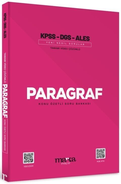 Marka 2025 KPSS DGS ALES Paragraf Konu Özetli Soru Bankası Marka Yayınları