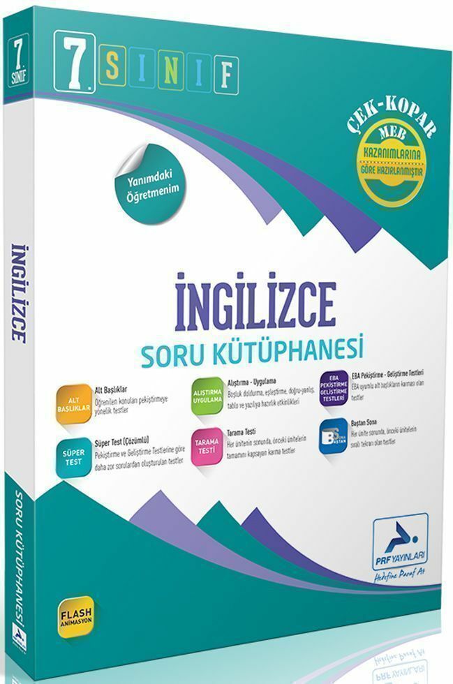 PRF Yayınları 7. Sınıf İngilizce Soru Kütüphanesi