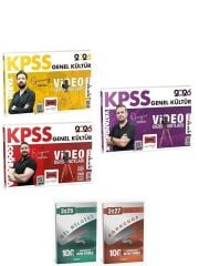 Yargı + Anla Kazan 2026 KPSS Tarih + Coğrafya + Vatandaşlık Video Ders Notları 3 lü Set Yargı Yayınları