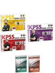 Yargı + Anla Kazan 2026 KPSS Tarih + Coğrafya + Vatandaşlık Video Ders Notları 3 lü Set Yargı Yayınları