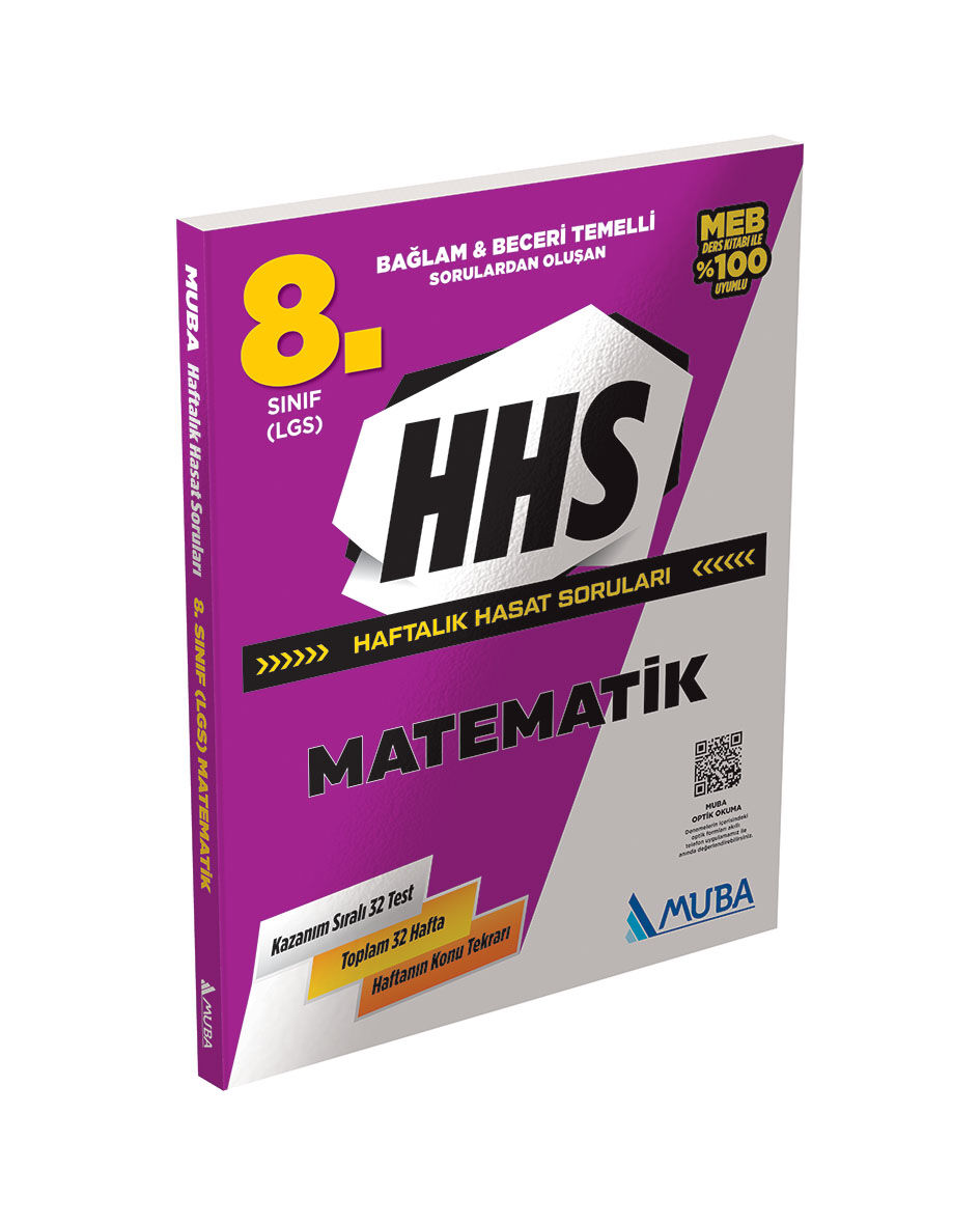 Muba Yayınları 8.Sınıf Matematik Haftalık Hasat Soruları. (HHS)