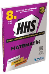 Muba Yayınları 8.Sınıf Matematik Haftalık Hasat Soruları. (HHS)