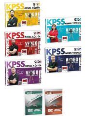 Yargı + Anla Kazan 2026 KPSS Genel Yetenek Genel Kültür Video Ders Notları 5 li Set Yargı Yayınları