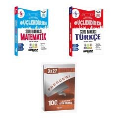 2027 Ankara 5. Sınıf Güçlendiren Matematik + Türkçe Soru + anla kazan paragraf deneme 3'lü Set