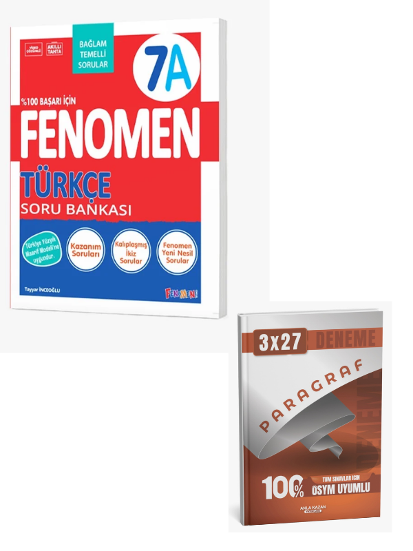 Fenomen 2027 7. Sınıf Türkçe 7A Soru Bankası +  Anla Kazan Paragraf Deneme