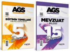 Marka MEB-AGS Eğitim Temelleri, Türk Milli Eğitim Sistemi + Mevzuat Bilgisi 20 Deneme 2 li Set Marka Yayınları