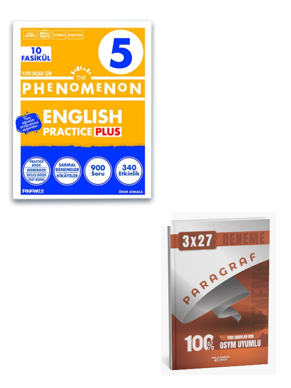 FENOMEN 2027 5 THE PHENOMENON ENGLISH PRACTICE PLUS (10 FASİKÜL)+ Anla Kazan Paragraf