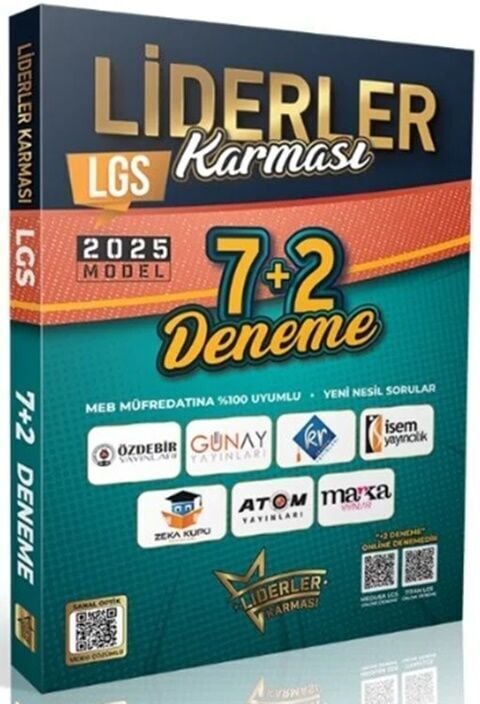 Liderler Karması 2025 Model 8. Sınıf LGS Tüm Dersler 7+2 Deneme