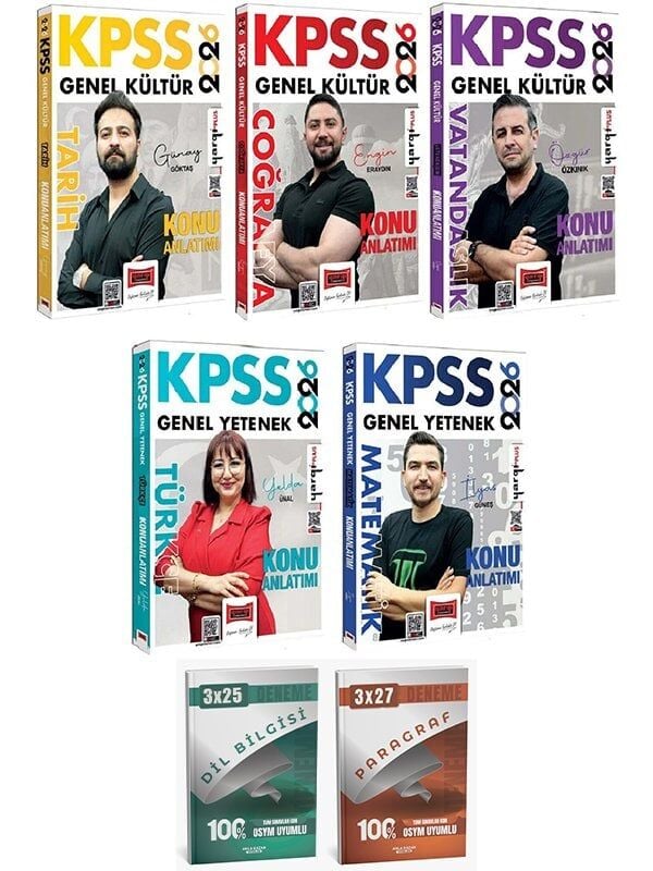 Yargı + Anla Kazan 2026 KPSS Genel Yetenek Genel Kültür Konu Anlatımı 5 li Set Yargı Yayınları