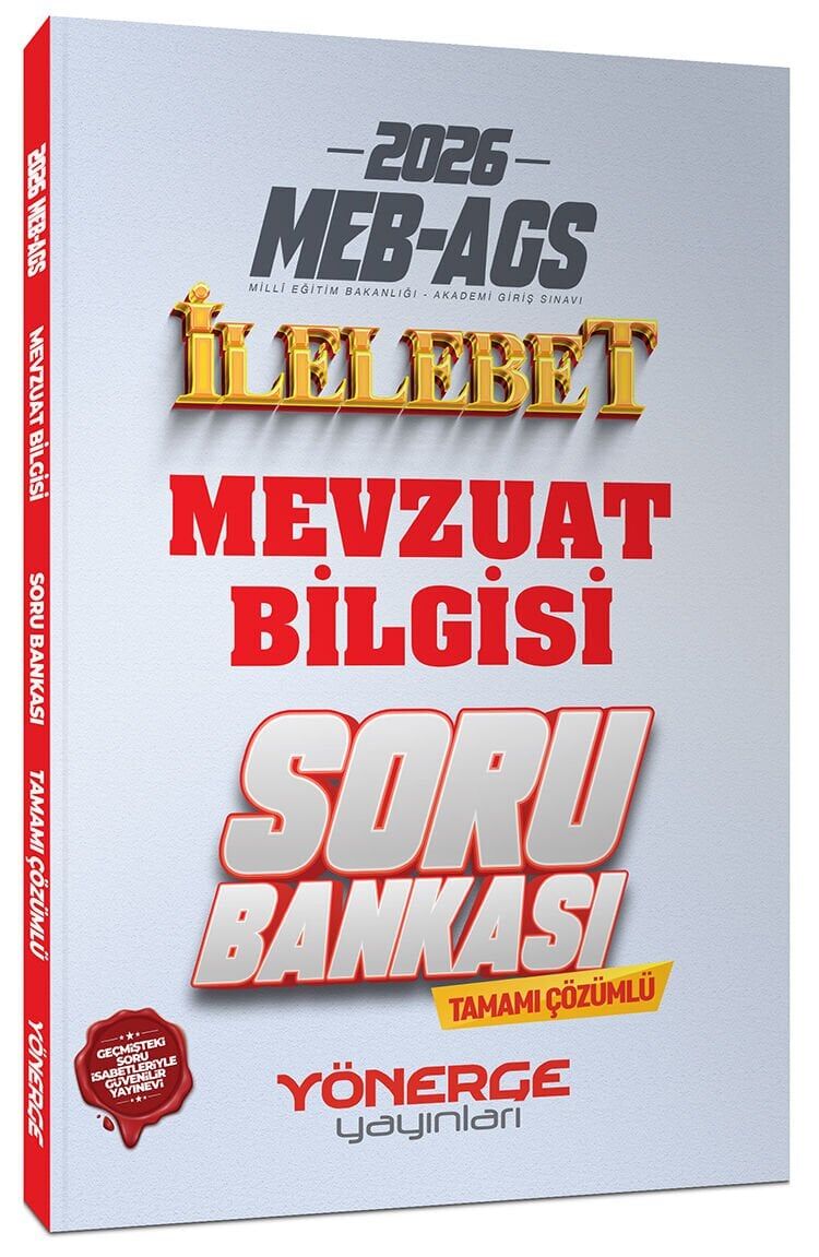 Yönerge 2026 MEB-AGS Mevzuat Bilgisi İlelebet Soru Bankası Çözümlü Yönerge Yayınları