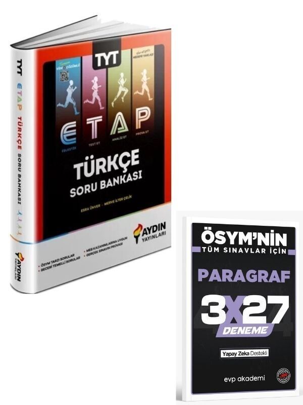 Aydın 2027  TYT Türkçe Etap Soru Bankası+ EVP Akademi Paragraf