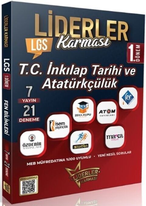 Liderler Karması 8. Sınıf LGS 1. Dönem TC İnkılap Tarihi ve Atatürkçülük 7 Yayın 14 Deneme