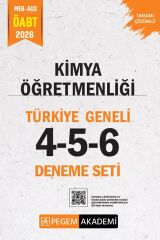 Pegem 2026 ÖABT MEB-AGS Kimya Öğretmenliği Türkiye Geneli 3 Deneme (4-5-6) Pegem Akademi Yayınları