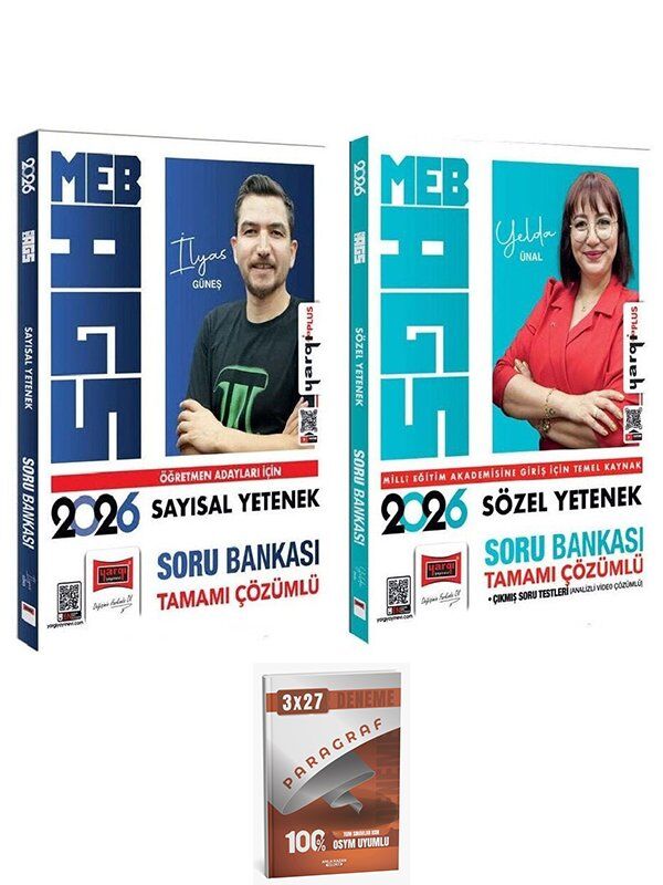 Yargı + Anla Kazan 2026 MEB-AGS Sayısal + Sözel Yetenek Soru Bankası 2 li Set Yargı Yayınları