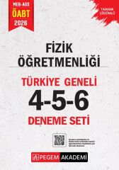 Pegem 2026 ÖABT MEB-AGS Fizik Öğretmenliği Türkiye Geneli 3 Deneme (4-5-6) Pegem Akademi Yayınları