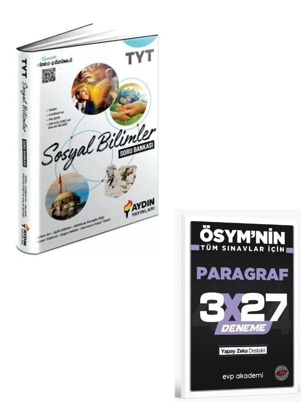 Aydın 2027 TYT Sosyal Bilimler Soru Bankası+ EVP Akademi Paragraf