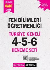 Pegem 2026 ÖABT MEB-AGS Fen Bilimleri Öğretmenliği Türkiye Geneli 3 Deneme (4-5-6) Pegem Akademi Yayınları