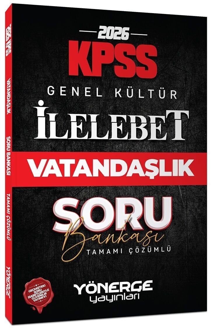 Yönerge 2026 KPSS Vatandaşlık İlelebet Soru Bankası Çözümlü Yönerge Yayınları