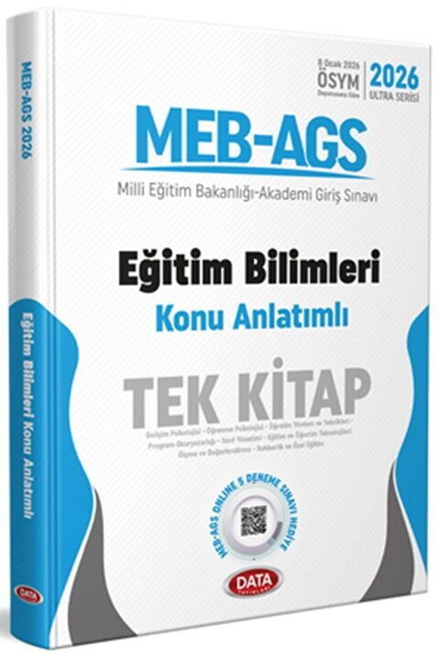 Data Yayınları 2026 MEB AGS Eğitim Bilimleri Tek Kitap Konu Anlatımlı
