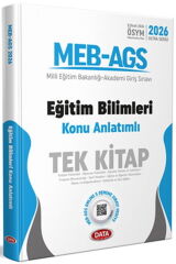 Data Yayınları 2026 MEB AGS Eğitim Bilimleri Tek Kitap Konu Anlatımlı