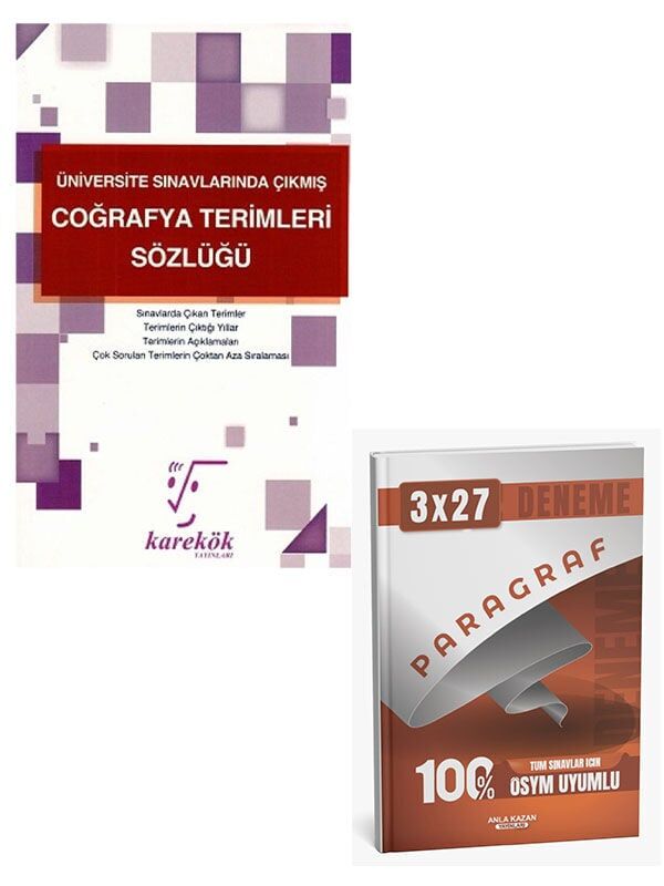 Karekök 2027 Coğrafya Terimleri Sözlüğü+Anla Kazan Paragraf Deneme