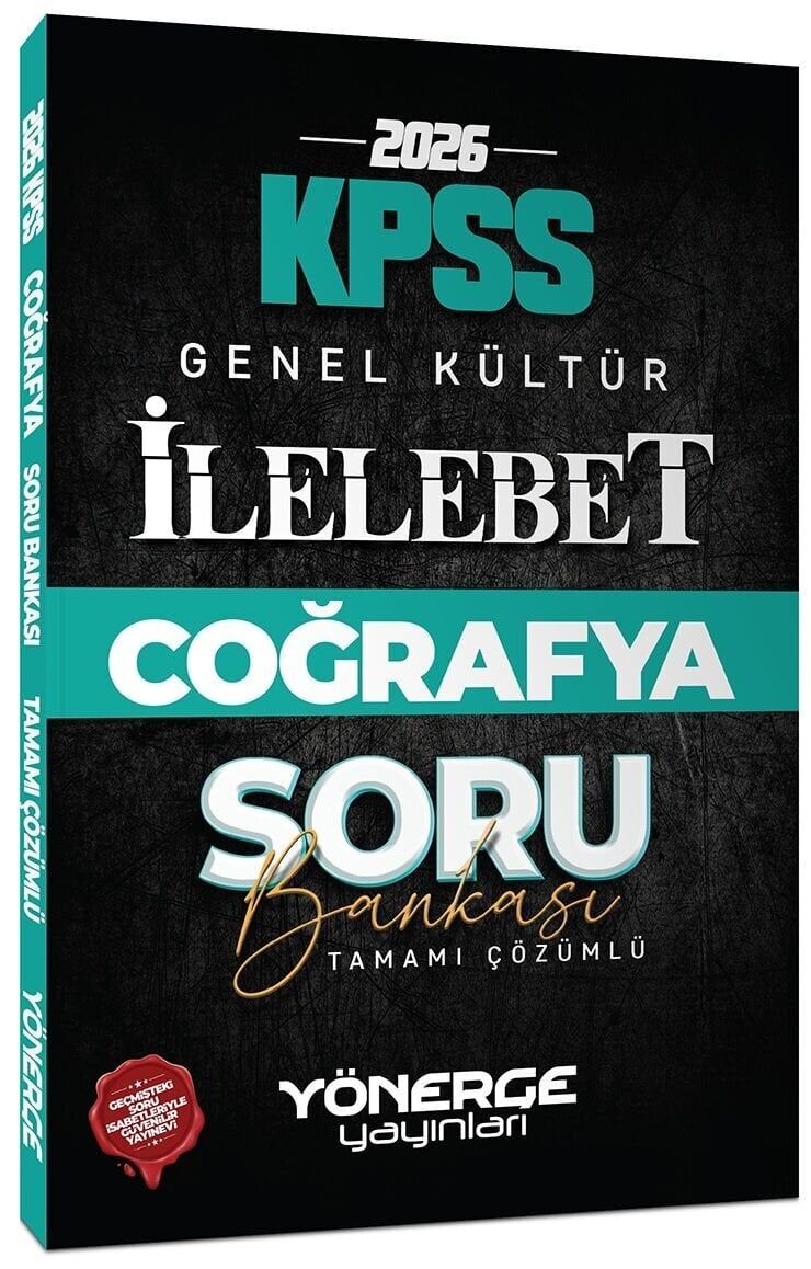 Yönerge 2026 KPSS Coğrafya İlelebet Soru Bankası Çözümlü Yönerge Yayınları