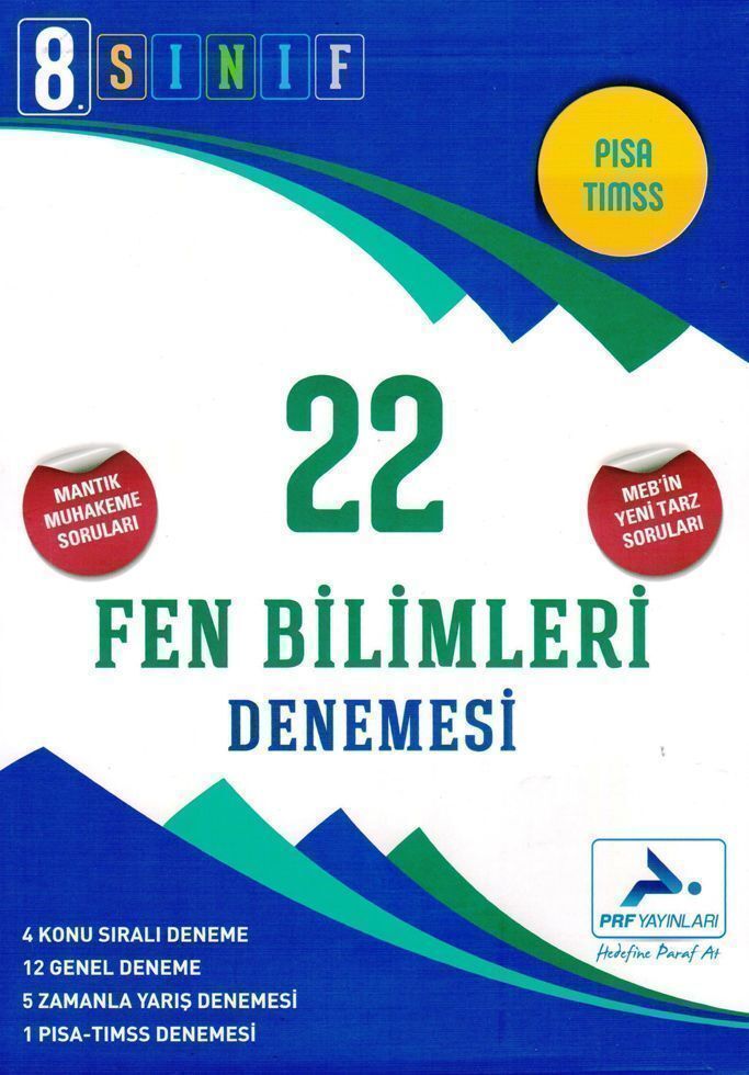 Paraf Yayınları 8. Sınıf Fen Bilimleri 22 Denemesi