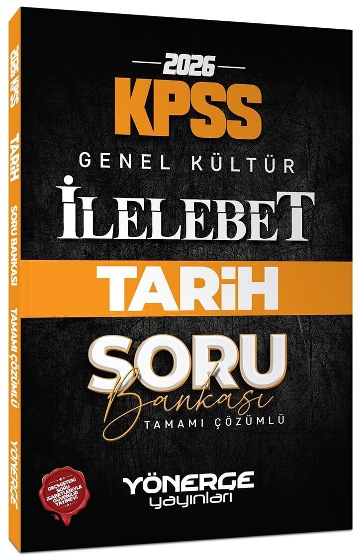 Yönerge 2026 KPSS Tarih İlelebet Soru Bankası Çözümlü Yönerge Yayınları