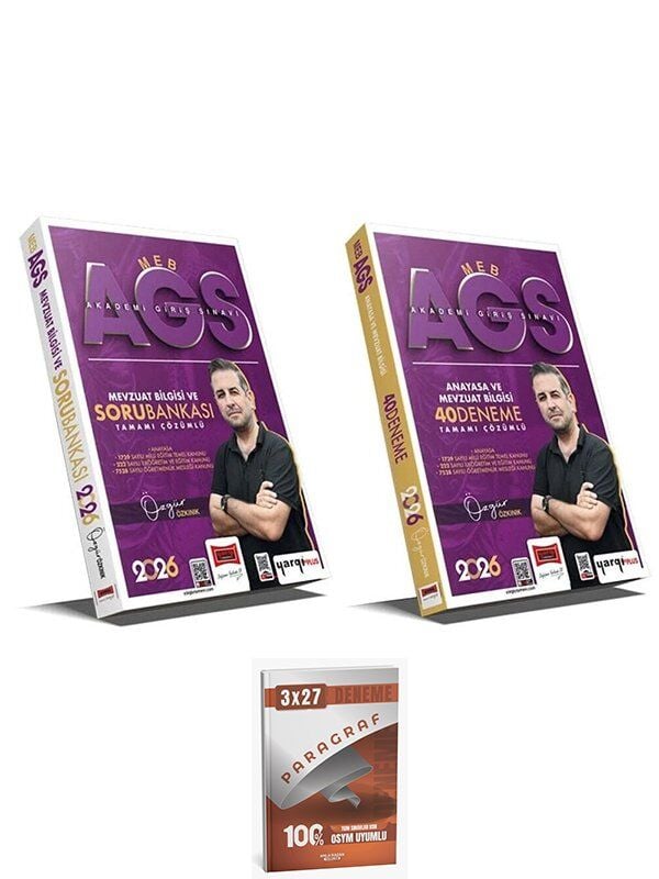 Yargı + Anla Kazan 2026 MEB-AGS Anayasa ve Mevzuat Bilgisi Soru Bankası + 40 Deneme 2 li Set
