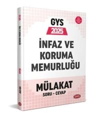 Data 2025 GYS İnfaz ve Koruma Memurluğu Mülakat Soru-Cevap Data Yayınları
